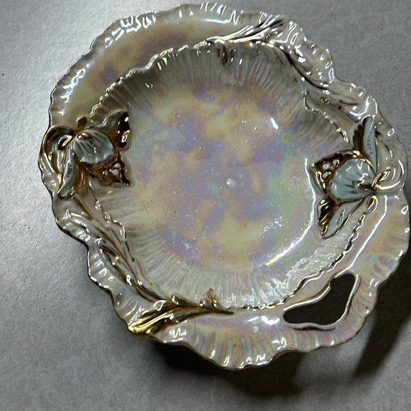 Vintage Mother of Pearl and Gold Dish - Picture 4 of 11
